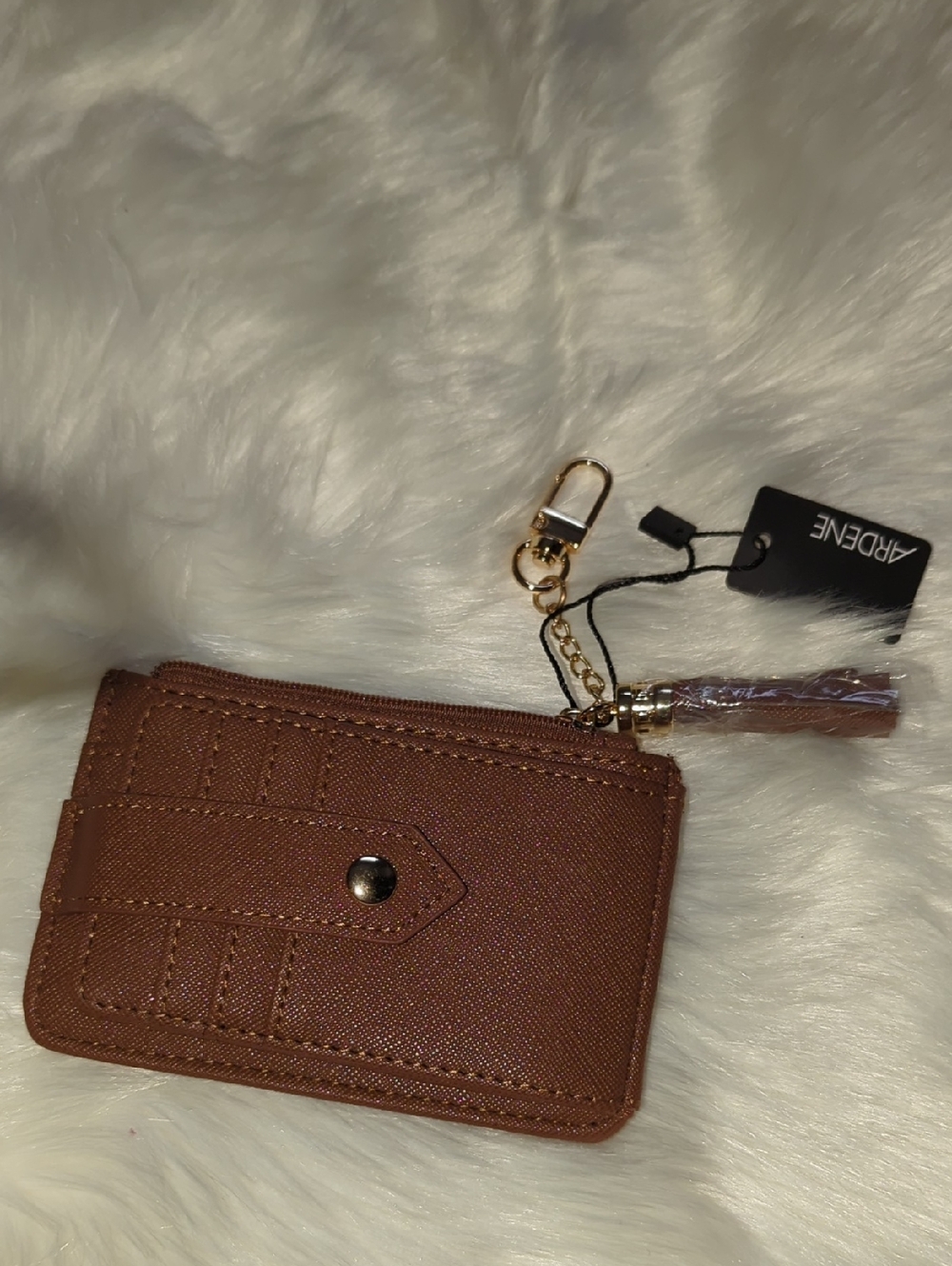 New Ardene Wallet/Card Holder With Keychain and Tassel